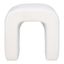 Biely taburet z textílie buklé Colma – House Nordic