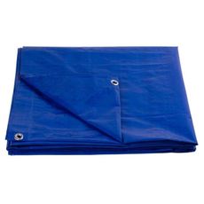 Zakrývacia plachta s okami modrá 80 g/m2 10x15m