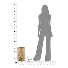 Železný stojan na dáždniky Mauro Ferretti Stick Glam, ⌀ 24 cm