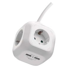 EMOS Prodlužovací kabel Coudy se 4 zásuvkami 1,5 mm² 1,9 m bílý