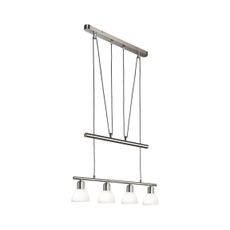 LED Luster na lanku MATTES 4xE14/4W/230V 3000K lesklý chróm