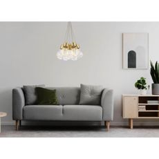 Klausen 142007 - LED Luster na lanku BULBS LED/30W/230V zlatá