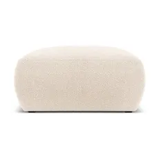 Béžový taburet z textílie bouclé Molino – Micadoni Home