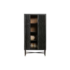 Čierna skrinka z recyklovaného dreva 75x143x40 cm Bequest – WOOOD
