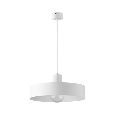 Luster na lanku RIF 1xE27/60W/230V pr. 35 cm biela