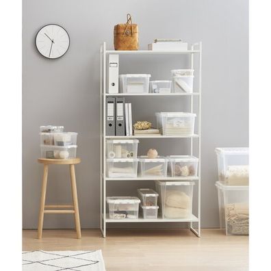 SmartStore Úložný box s bielymi klipmi Classic, 0,3 l, 0,3 l