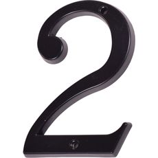 Číslo " 2 " čierne 120mm Čierna