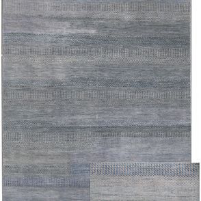 Diamond Carpets koberce Ručne viazaný kusový koberec Diamond DC-MCN Silver / light blue - 180x275 cm