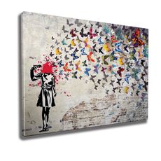 Wallity Obraz na plátne Butterfly dead WY51 70x100 cm