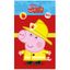 Detský uterák Prasiatko Peppa - motív Hasič Tomík - 100% bavlna - 30 x 50 cm