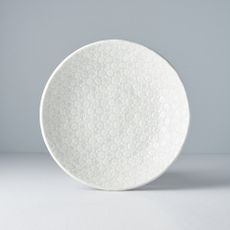 Biely keramický hlboký tanier Mij Star, ø 24 cm