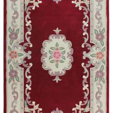 Flair Rugs AKCIA: 75x150 cm Ručne všívaný kusový koberec Lotus premium Red - 75x150 cm