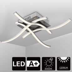 Dizajnové stropné LED svietidlo Tigull | 46 x 46 x 10 cm