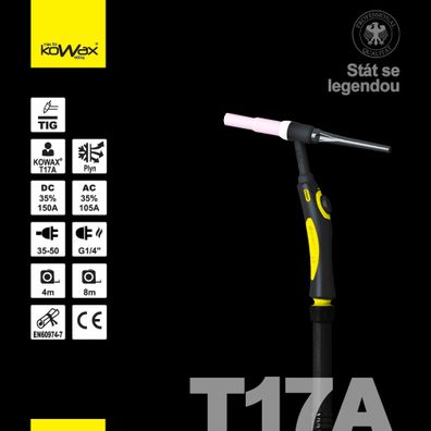 TIG horák KOWAX T17A 8m