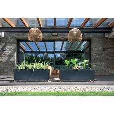 NABBI DUC800N plastový kvetináč na nožičkách 77 cm antracit