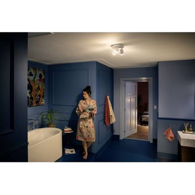 Philips - LED Stmievateľné kúpeľňové svietidlo Hue ADORE 3xGU10/5W/230V IP44 + DO