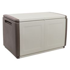 Plastový odkladací box s vekom, 960x570x530 mm, béžový