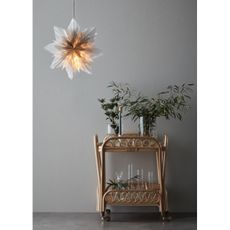 Markslöjd 705837 - Vianočná dekorácia NEELA 1xE14/25W/230V pr. 45 cm šedá