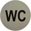 Označenie „WC” inox