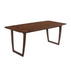 Estila Moderný obdĺžnikový jedálenský stôl Nordica Nogal z orechovo hnedého dreva s dvoma pármi spojených nožičiek 160/200cm.