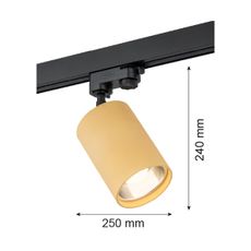 Argon 4304 - Bodové svietidlo do lištového systému BERGEN 1xE27/15W/230V zlatá
