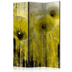 Paraván Yellow madness Dekorhome 135x172 cm (3-dielny)