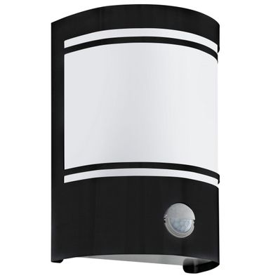 Eglo 99566 - Vonkajšie nástenné svietidlo so senzorom CERNO 1xE27/40W/230V IP44