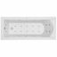 Vaňa s hydromasážou Brava 170x75 10DW + 10DP elektronické ovládanie
