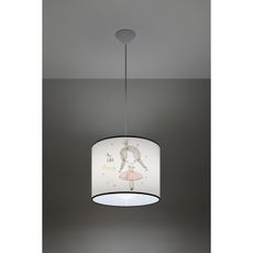 Sollux SL.1414 - Detský luster na lanku PRINCESS 1xE27/15W/230V pr. 30 cm