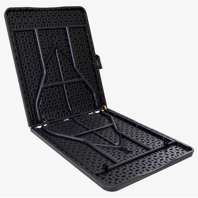 Autronic Záhradný stôl, kov, plast, čierna,AZ-K100 3 BK