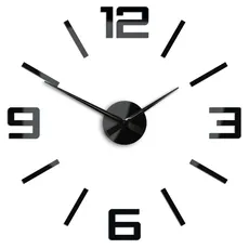 ModernClock 3D nalepovacie hodiny Reden čierne