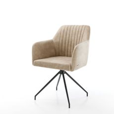 Otočná stolička Greg-Flex béžová vintage krížová základňa zúžená