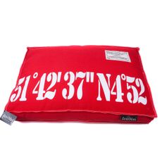 Luxusný pelech pre psa Lex & Max Number 75 x 50 cm | červený