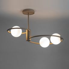 Luster na tyči AQUA 3xG9/12W/230V zlatá