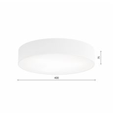 Stropné svietidlo so senzorom CLEO 3xE27/24W/230V pr. 40 cm biela