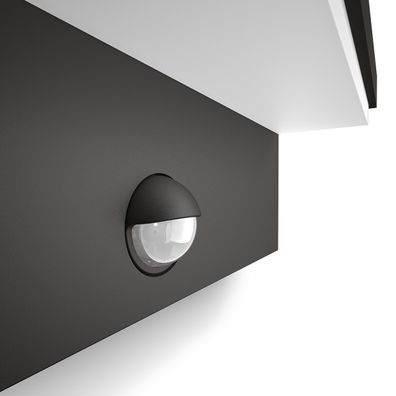 Philips 16484/93/P3 - LED Vonkajšie svietidlo so senzorom BUSTAN 2xLED/4,5W IP44