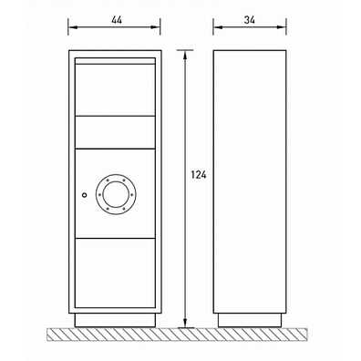 Radius design cologne Schránka na listy RADIUS DESIGN (LETTERMANN standing ovation 2 black 601F) čierne