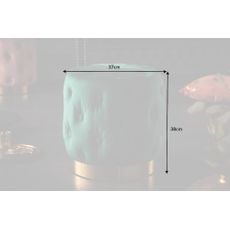 Taburetka moderná baroková 35cm zelené zlato