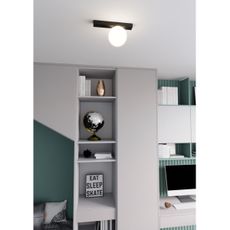 Stropné svietidlo FIT 1xE14/10W/230V čierna/biela