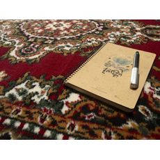 Alfa Carpets , Kusový koberec TEHERAN T-102 red kruh, 160x160 (priemer) kruh, červená, chodba / predsieň
