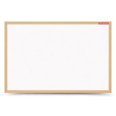 Biela magnetická nástenka s dreveným rámom 80x50 cm