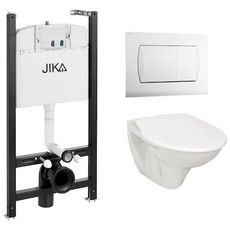 Cenovo zvýhodnený závesný WC set Jika do ľahkých stien / predstenová montáž + WC Jika Nila KMPLJIKAS