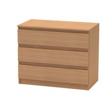 KONDELA Hany 2 New 3 zásuvková komoda buk
