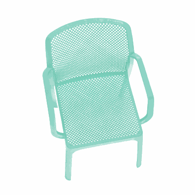 Stohovateľná stolička, mentolová/plast, FRENIA