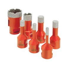 Súprava 7ks vykružovacích diamantových koruniek EXTOL PREMIUM, O 6-8-10-12-14-20-35mm, závit M14