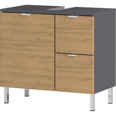 Skrinka pod umývadlo s dubovým dekorom Germania Mauresa, šírka 60 cm
