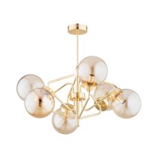 Luster na tyči BARSUM 6xE14/10W/230V zlatá