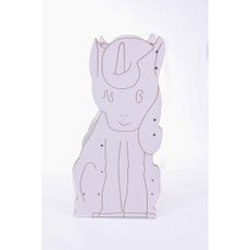 Učiaca veža UNICORN biela/javor