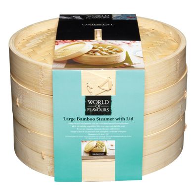 Bambusový naparovač Kitchen Craft Oriental, ⌀ 23 cm
