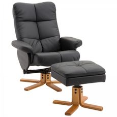 Židle k PC GT Relax Racer s podnožkou, bílo-černá